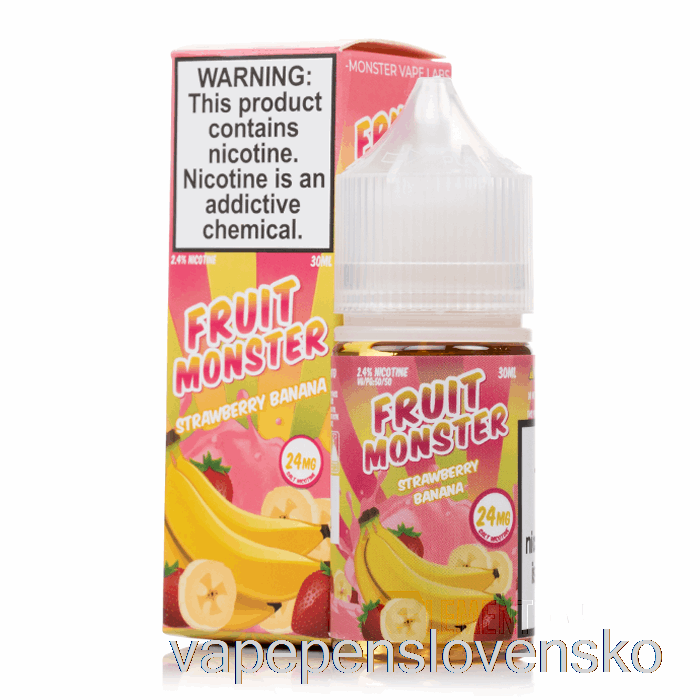 Jahoda Banán - Ovocné Monštrum Soli - 30ml 24mg Vape Pero